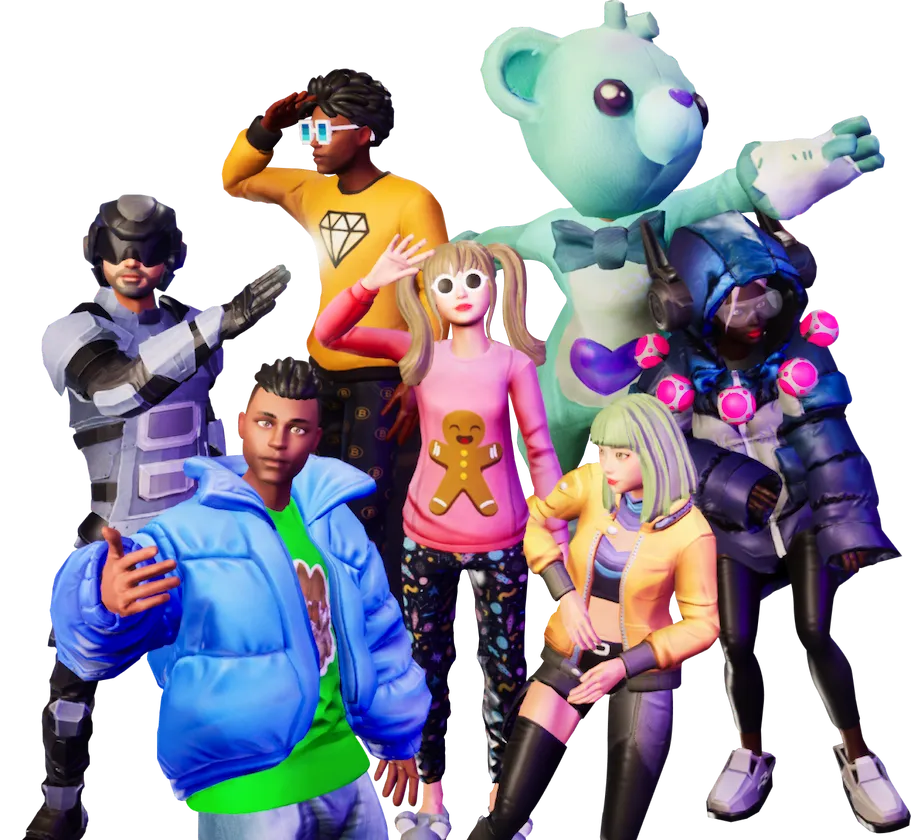 VRLAND creators and avatars